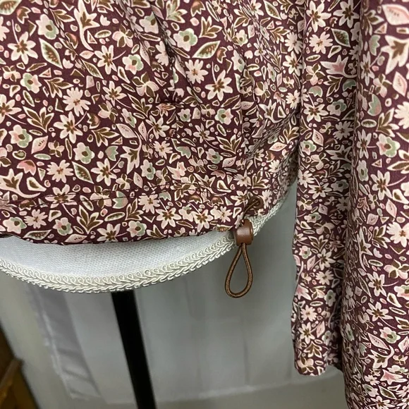 New, Members Mark, floral, quarter zip, Travel Pullover - Picture 6 of 10